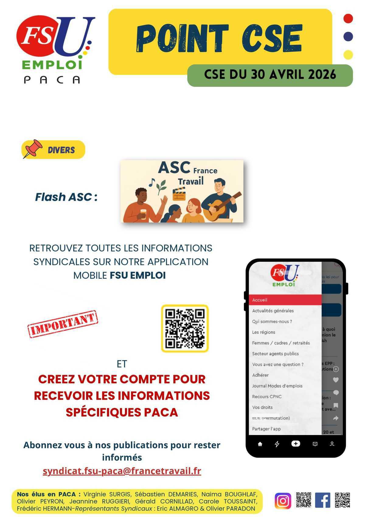 POINT CSE - avril 2026
