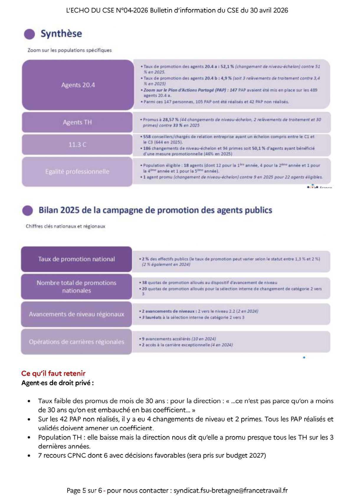 Echo du CSE Bretagne · N°04-2026