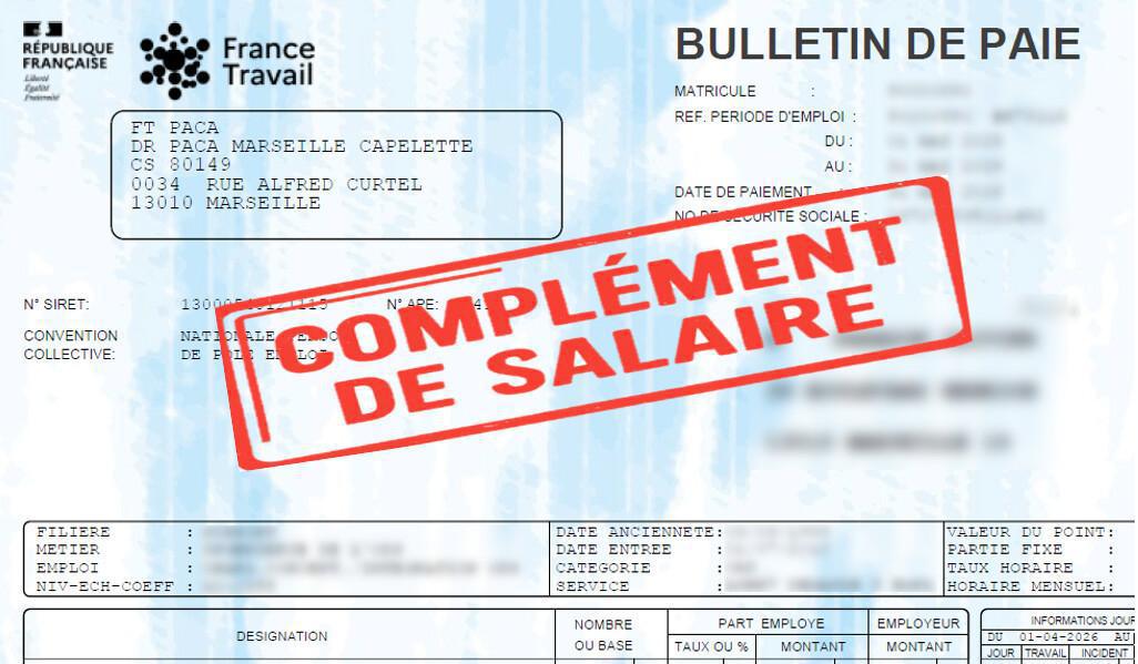 Calendrier annuel compléments de salaire