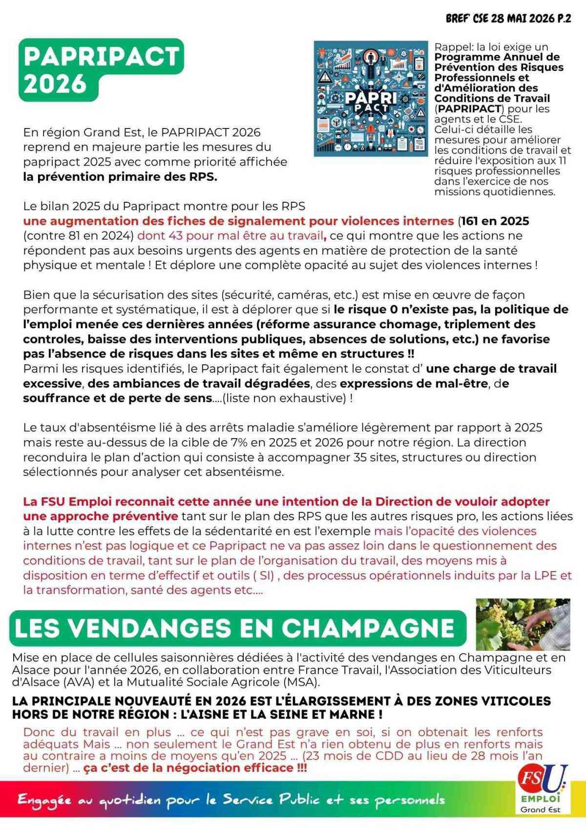 BREF'CSE 28 Mai 2026
