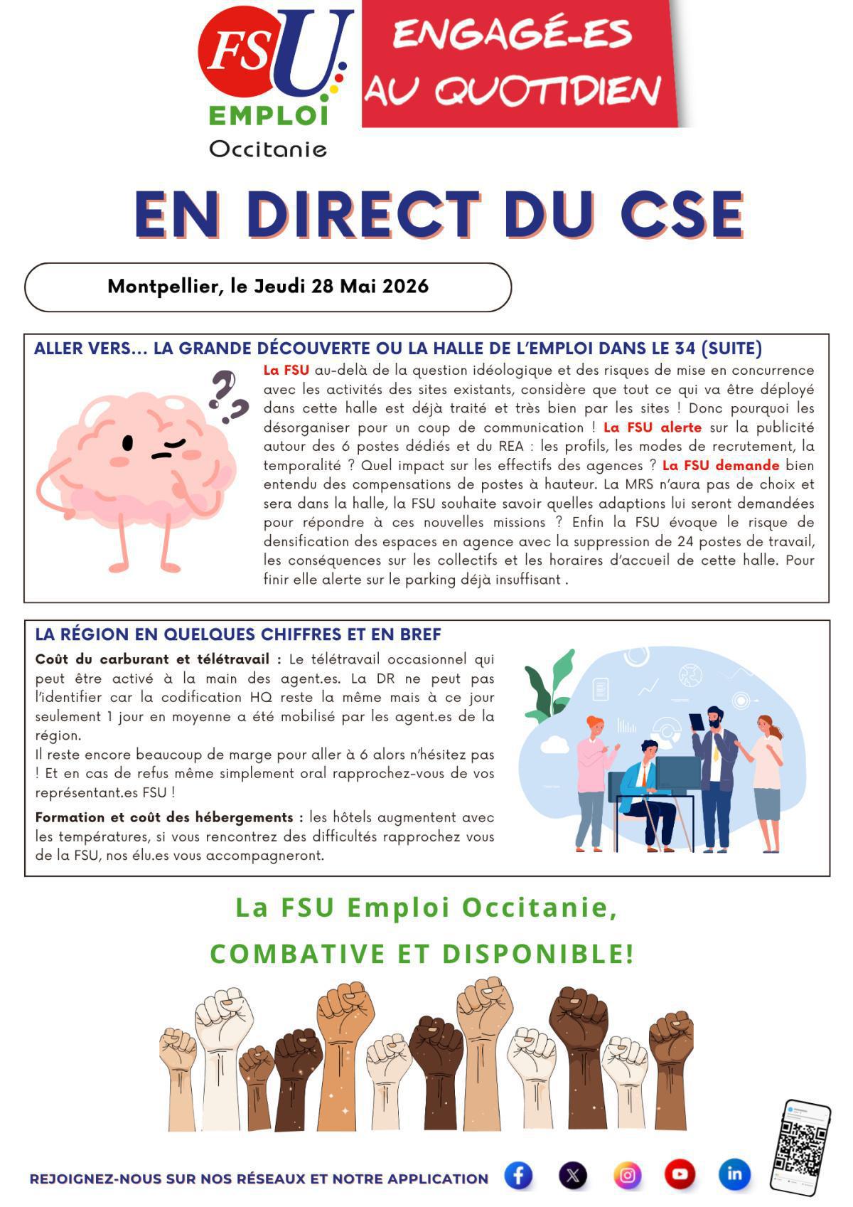 En Direct du CSE - 28 Mai 2026