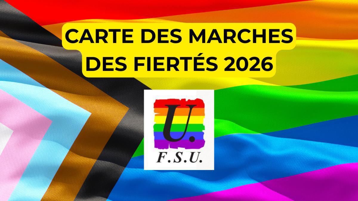 Carte des marches des fiertés 2026
