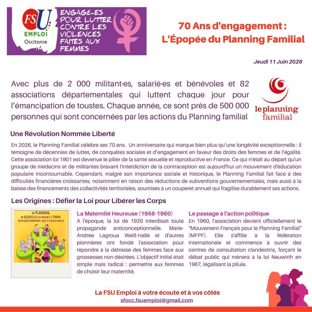 70 ans d'engagement : L'Épopée du Planning Familial