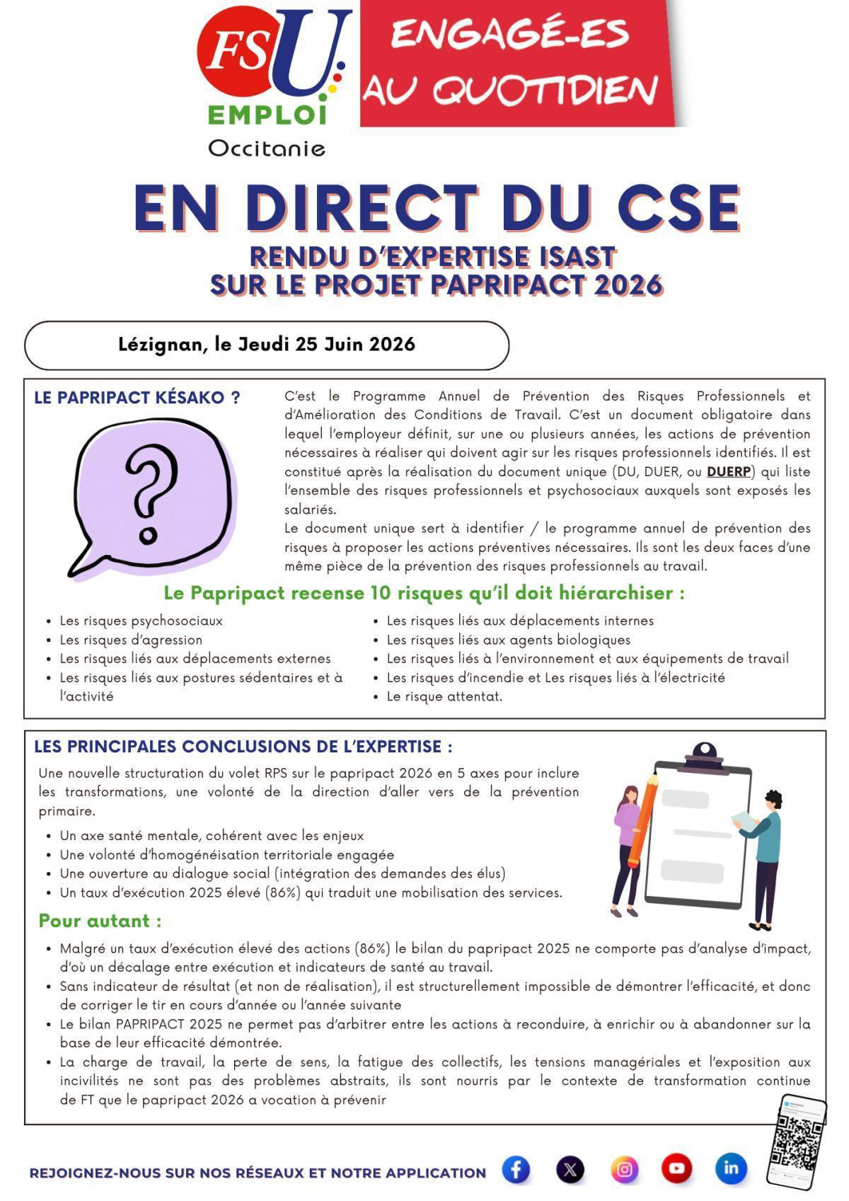 En Direct du CSE - 25 Juin 2026