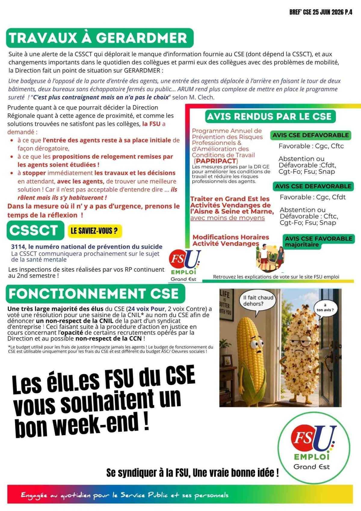 BREF'CSE 25 JUIN