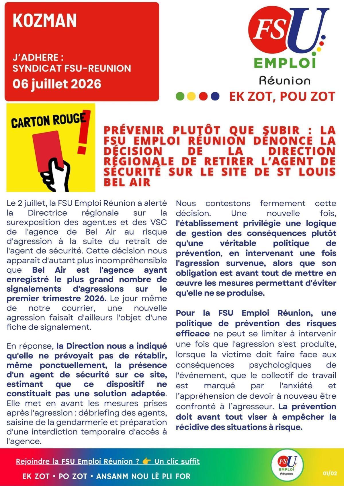 KOZMAN : Prévenir plutôt que subir !