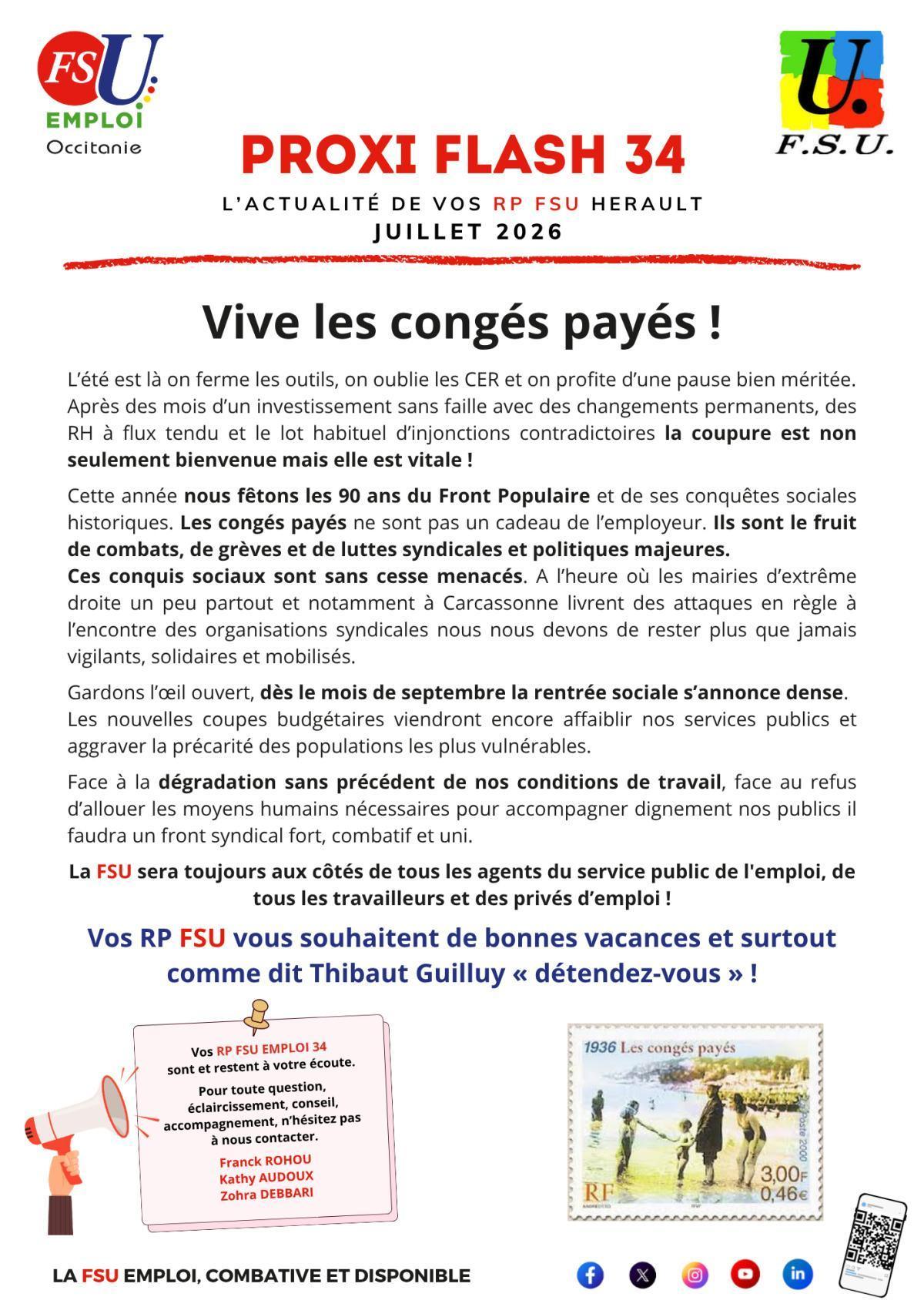 Proxi Flash 34 JUILLET 2026