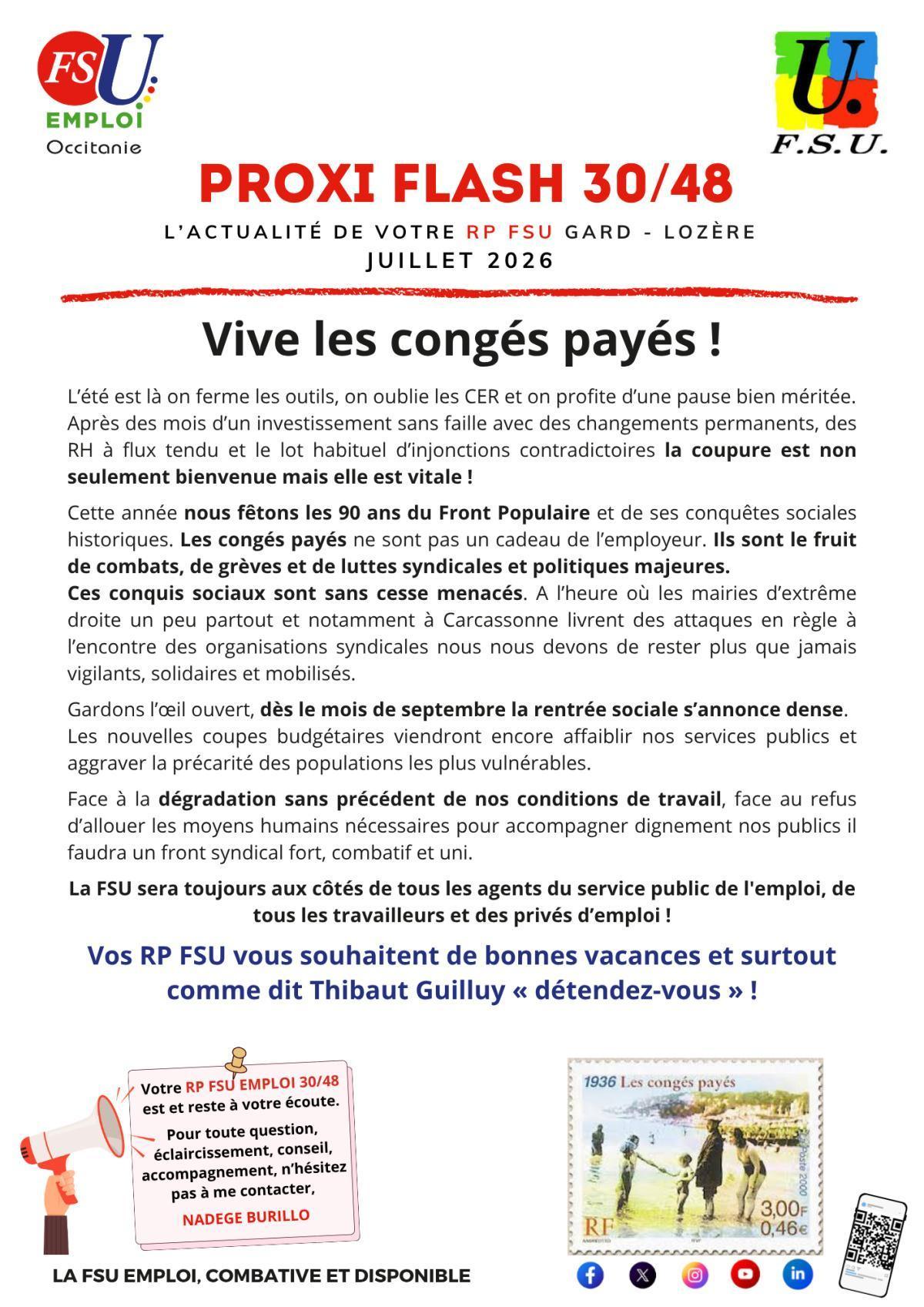 Proxi Flash 30/48 JUILLET 2026