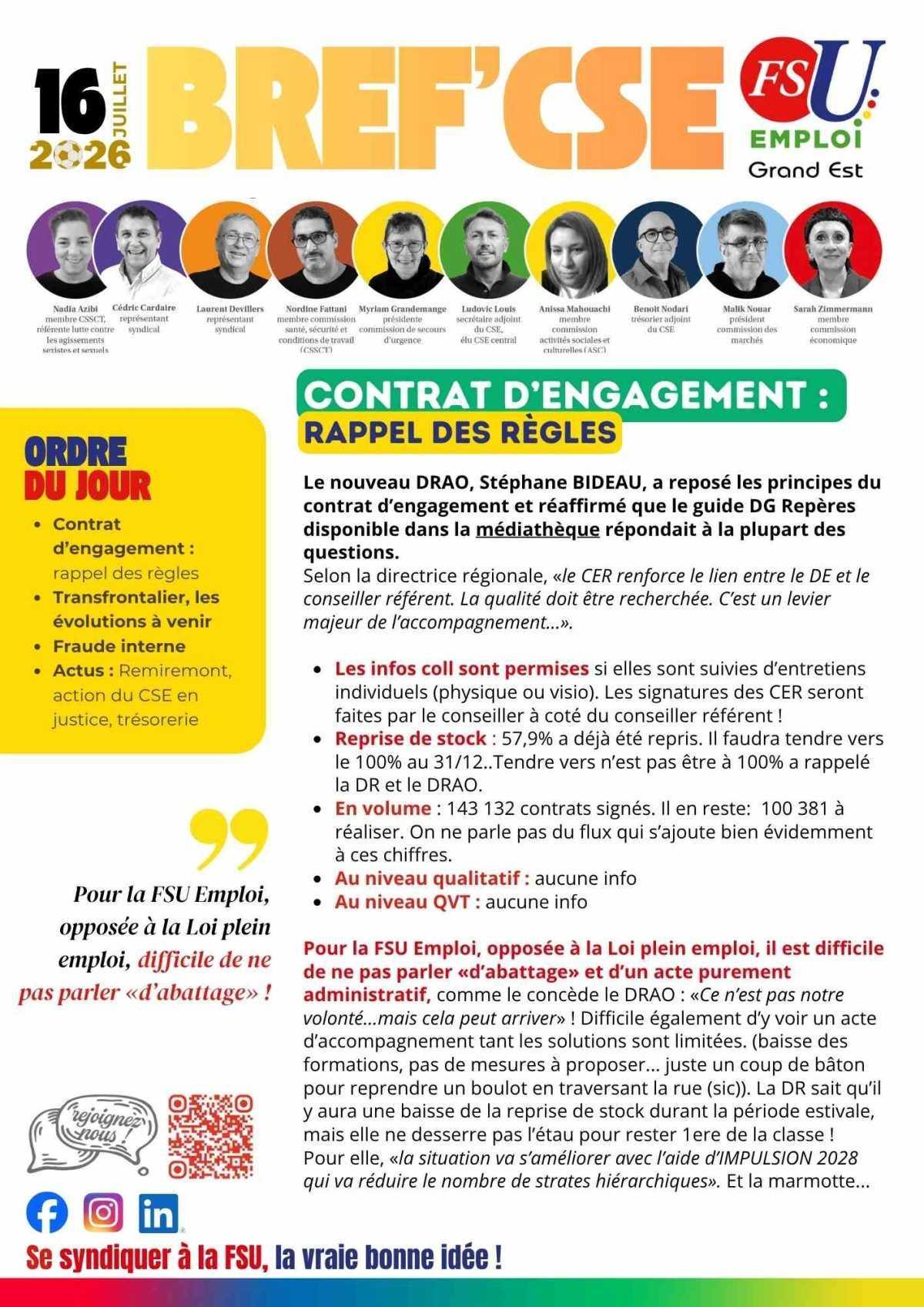 BREF'CSE 16 Juillet 2026