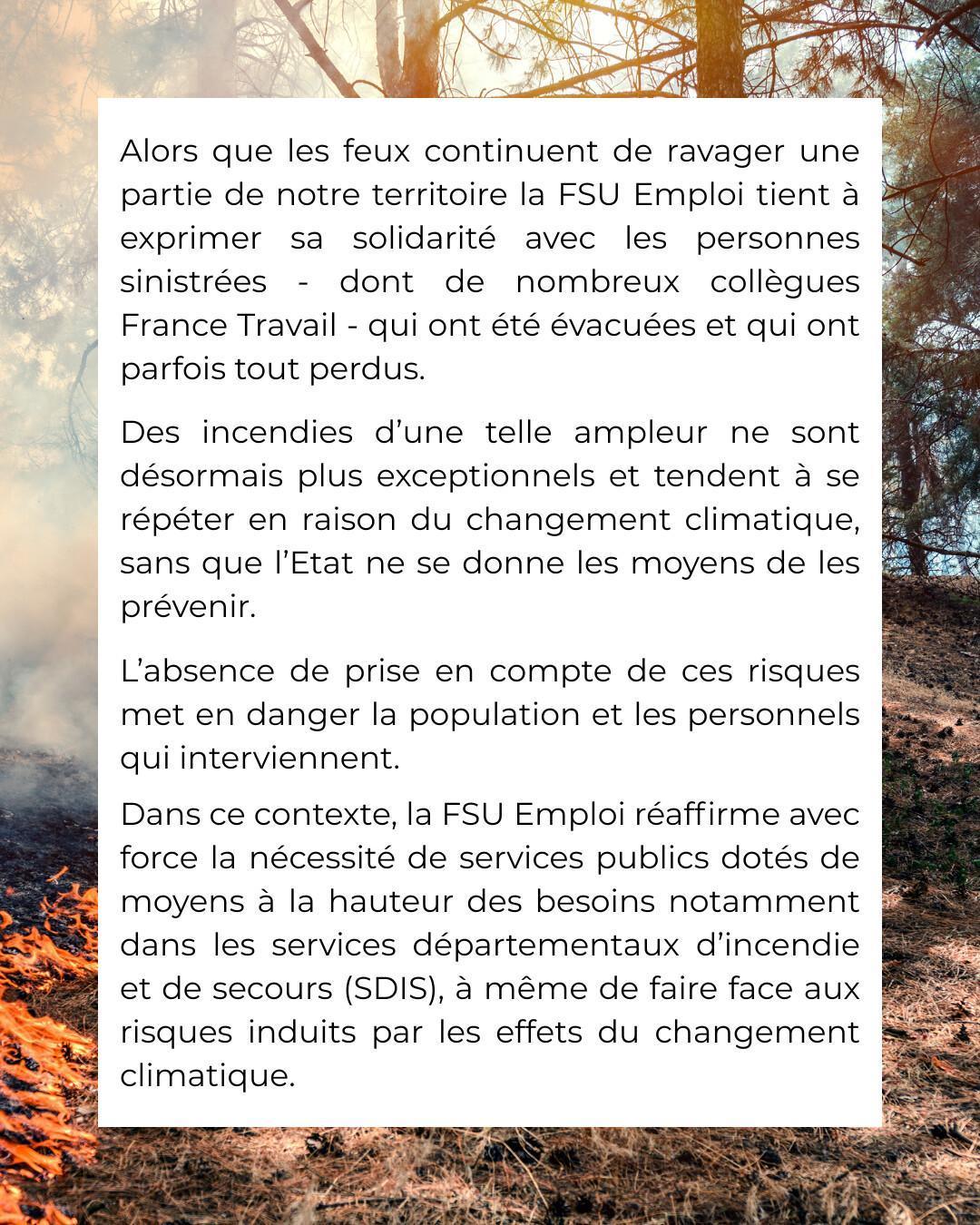 Solidarité avec les sinistré-es Solidarité avec les sinistré-es