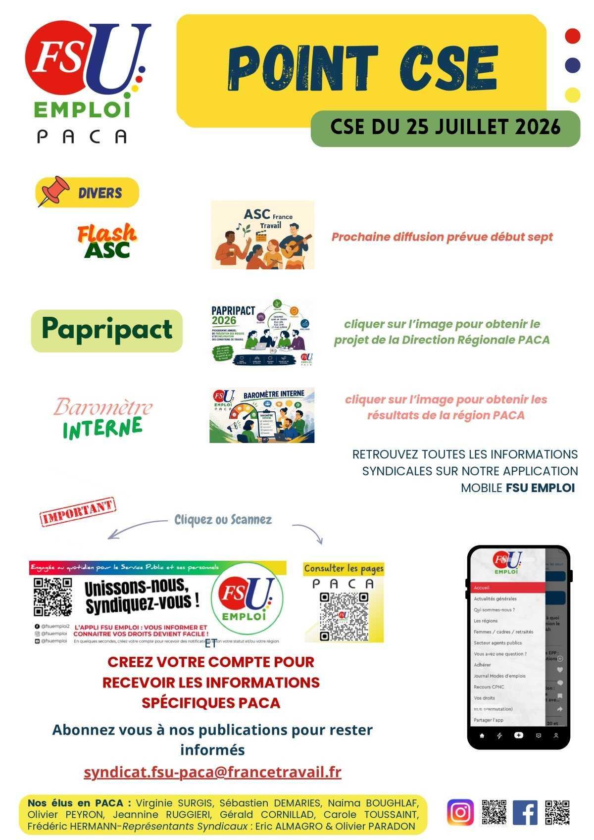 POINT CSE - juillet 2026