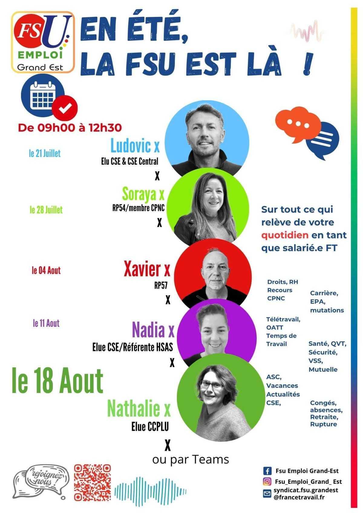 Les Permanences FSU été 2026 