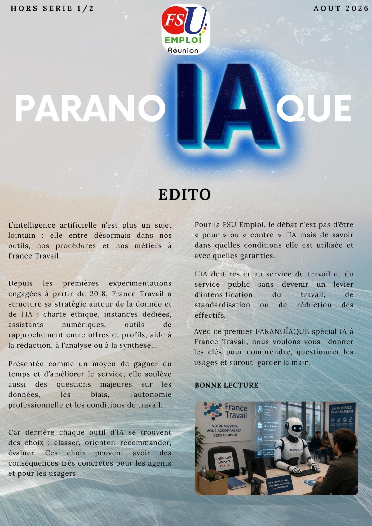 PARANOIAQUE : L'IA à France Travail