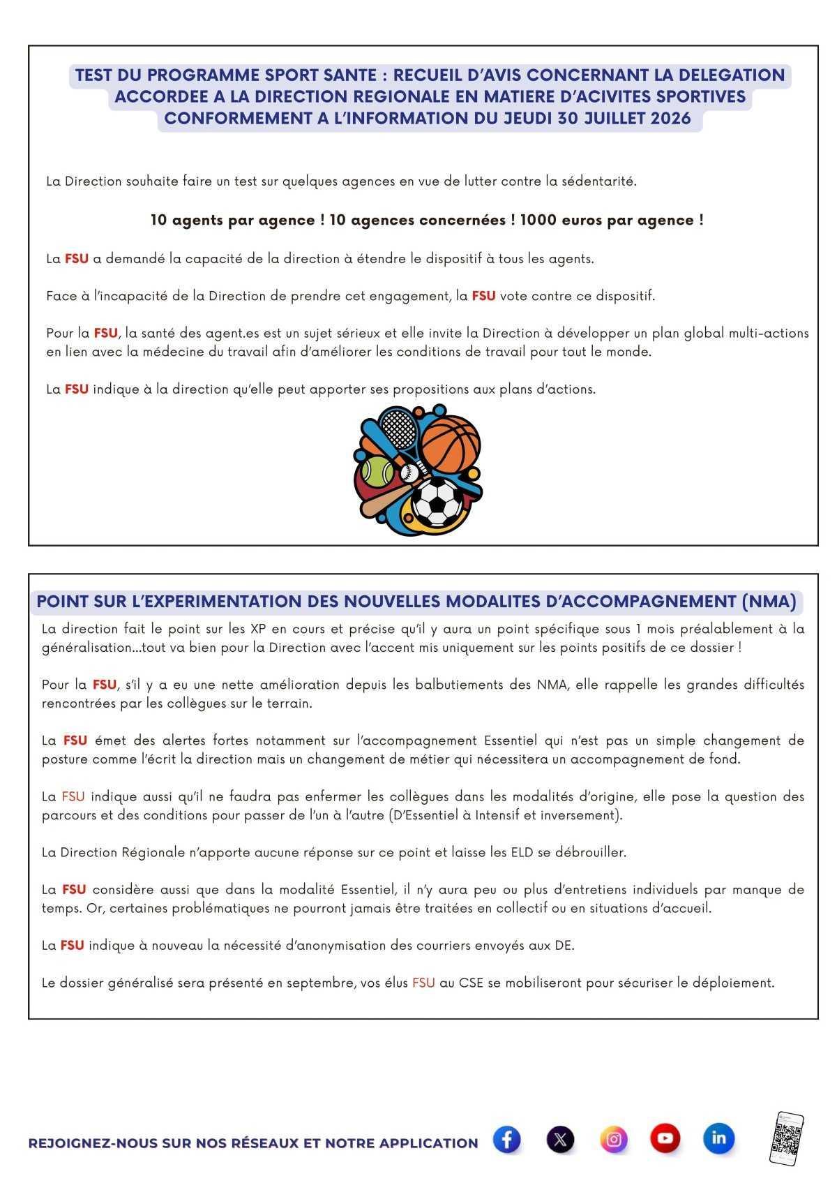 En Direct du CSE 27 août 2026