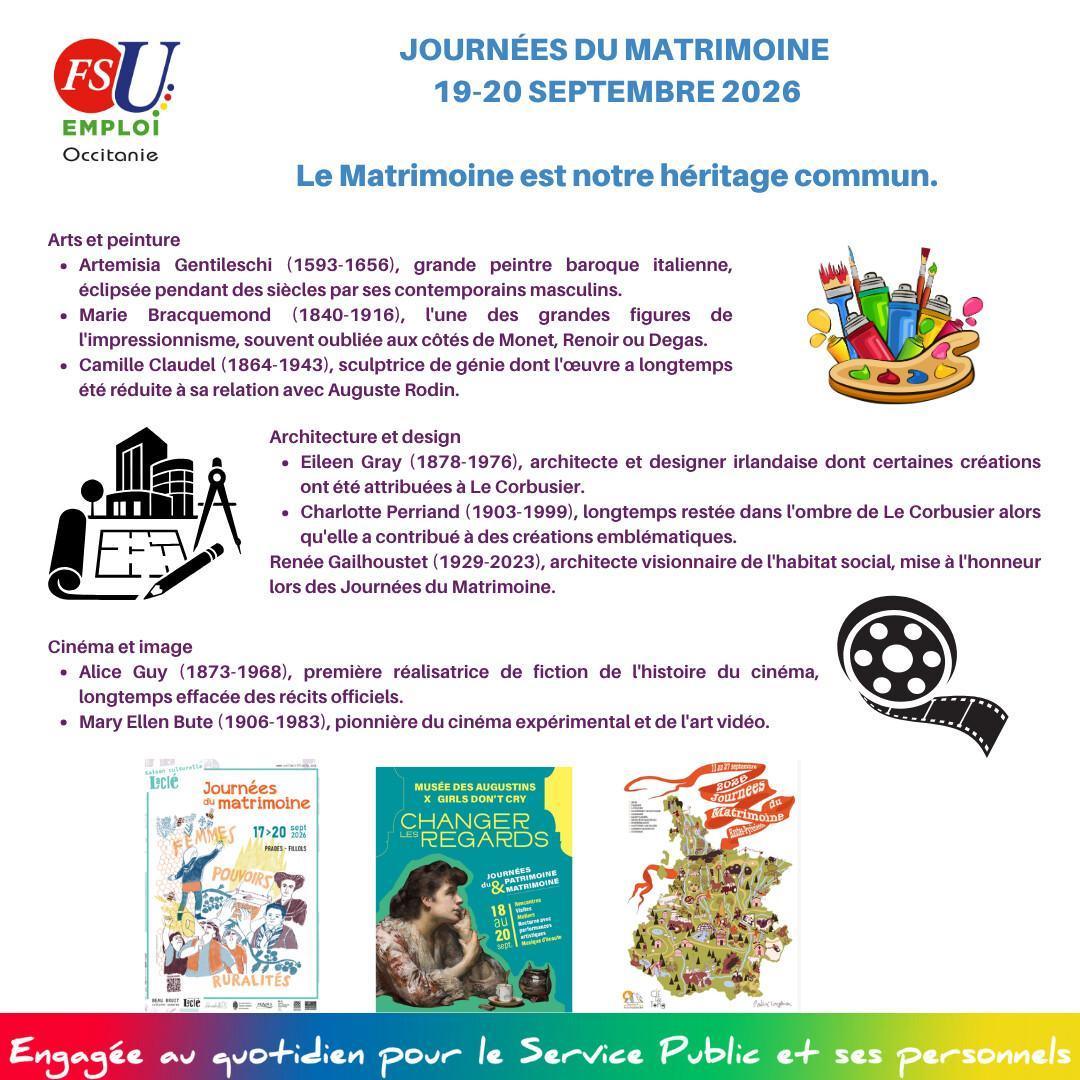 Journées du Matrimoine 19-20 septembre 2026