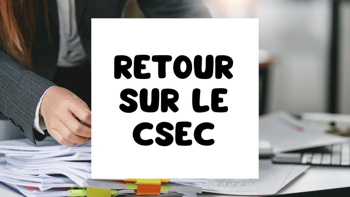 Bref CSEC 9 & 10 septembre 2026 Bref CSEC 9 & 10 septembre 2026