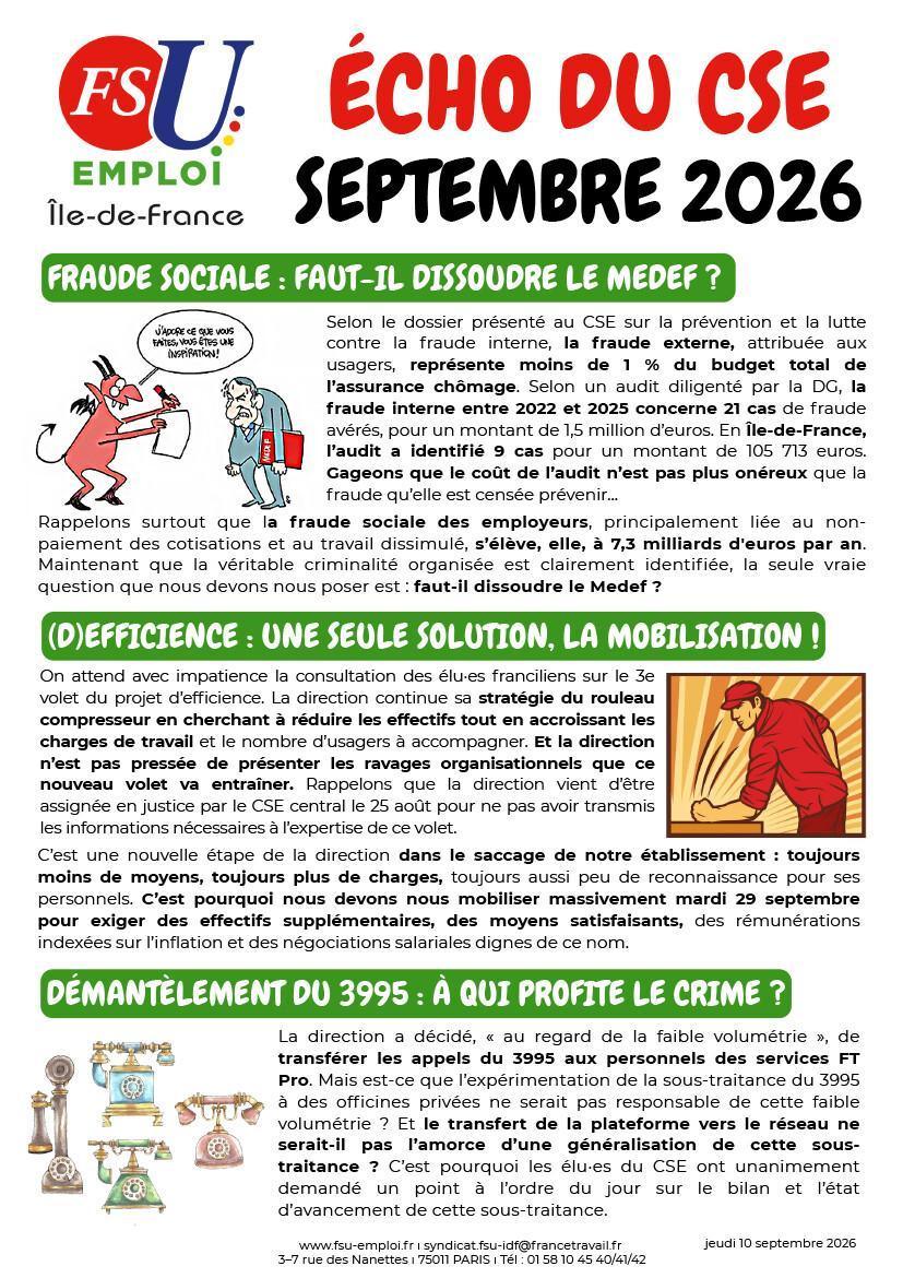 Echo CSE septembre 2026