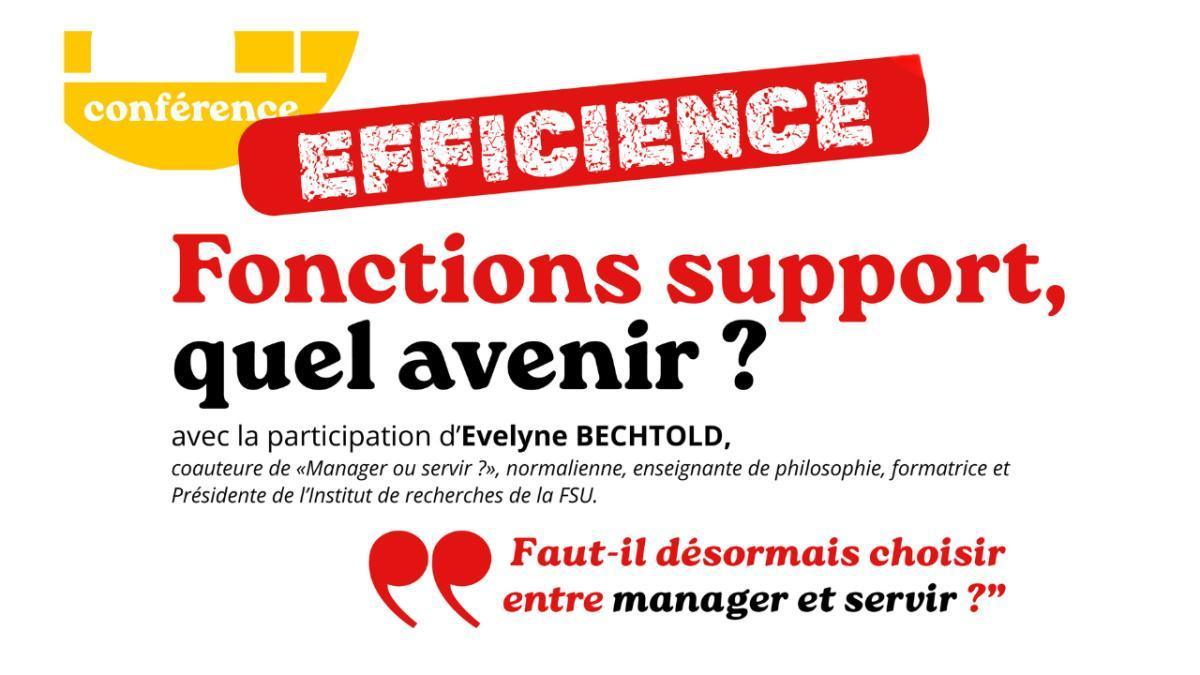 L’efficience, c’est quoi finalement ? Fonctions support, quel avenir ? L’efficience, c’est quoi finalement ? Fonctions support, quel avenir ?