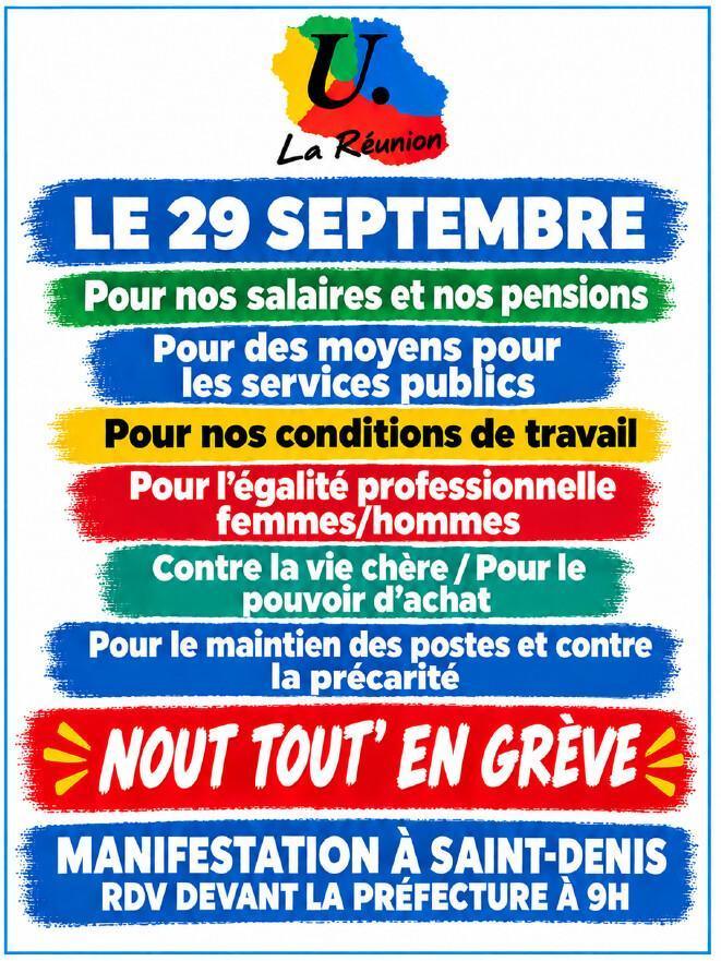 Le 29 septembre 26, NOUT TOUT' EN GREVE !