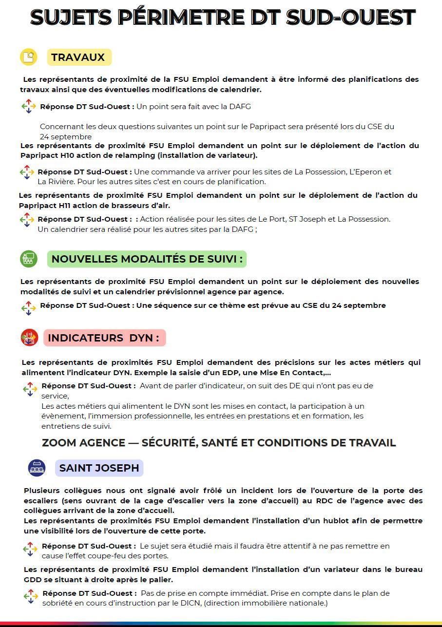 Les RP FSU Emploi Réunion à vos côtés. Septembre 2026 Les RP FSU Emploi Réunion à vos côtés. Septembre 2026