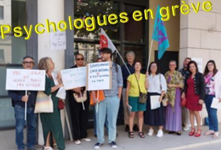 Grève des psychologues de France Travail PACA