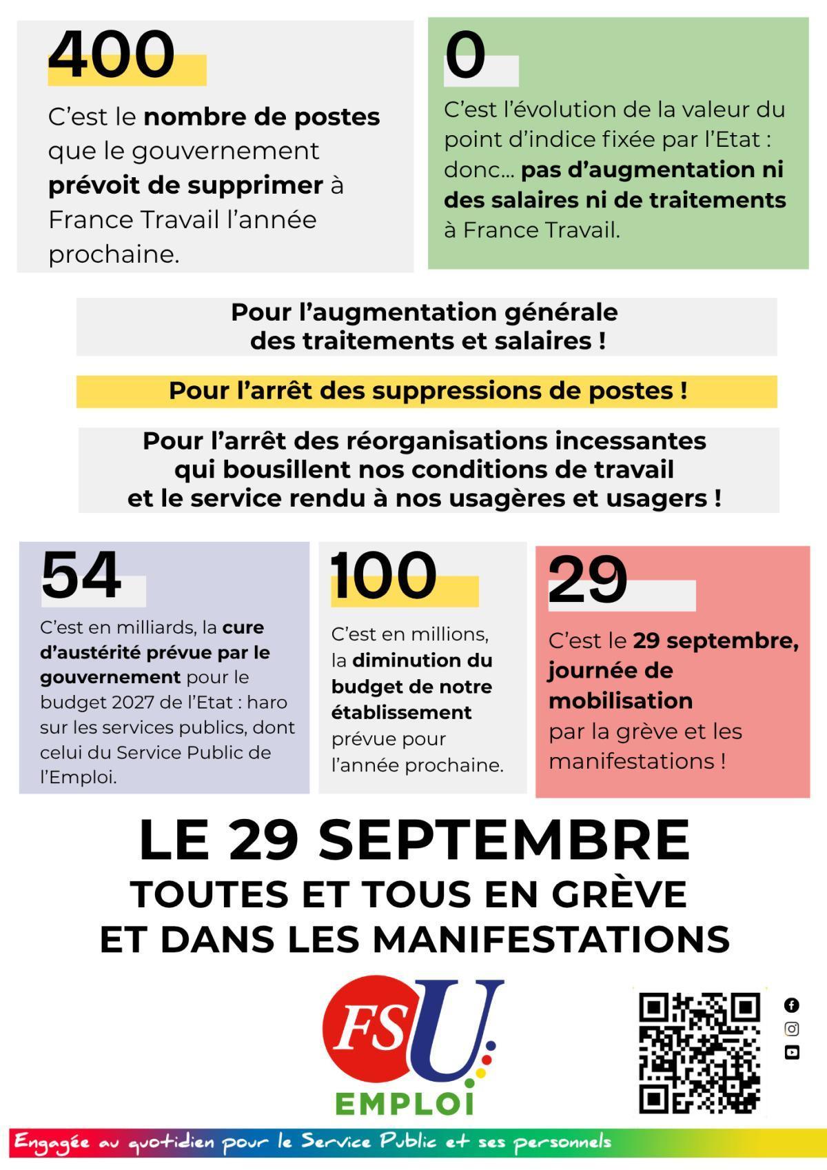 29 septembre : toutes et tous mobilisé-es ! 29 septembre : toutes et tous mobilisé-es !