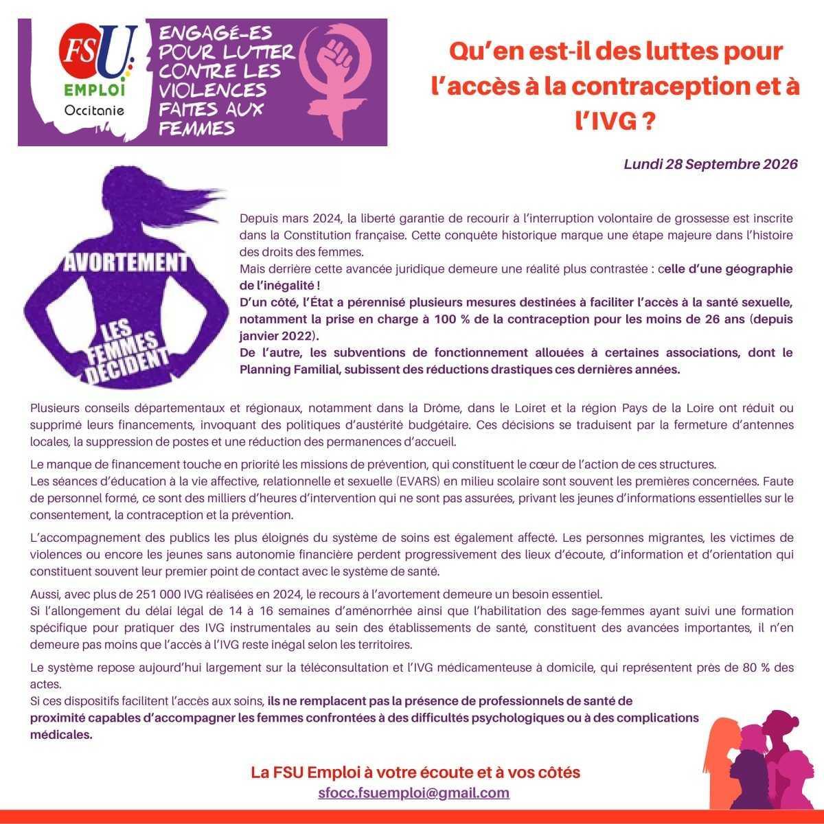 Dossier Spécial Avortement Dossier Spécial Avortement