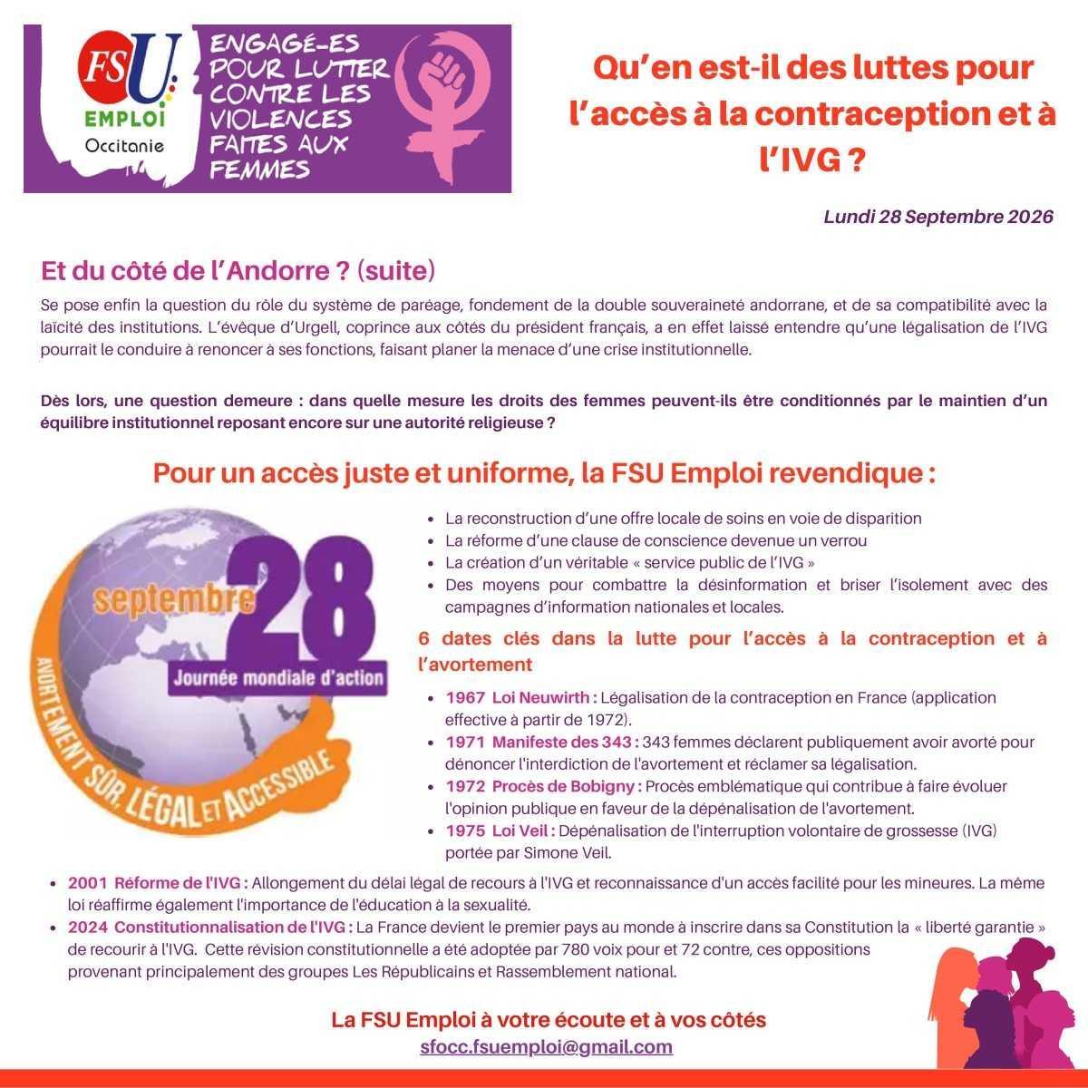 Dossier Spécial Avortement Dossier Spécial Avortement