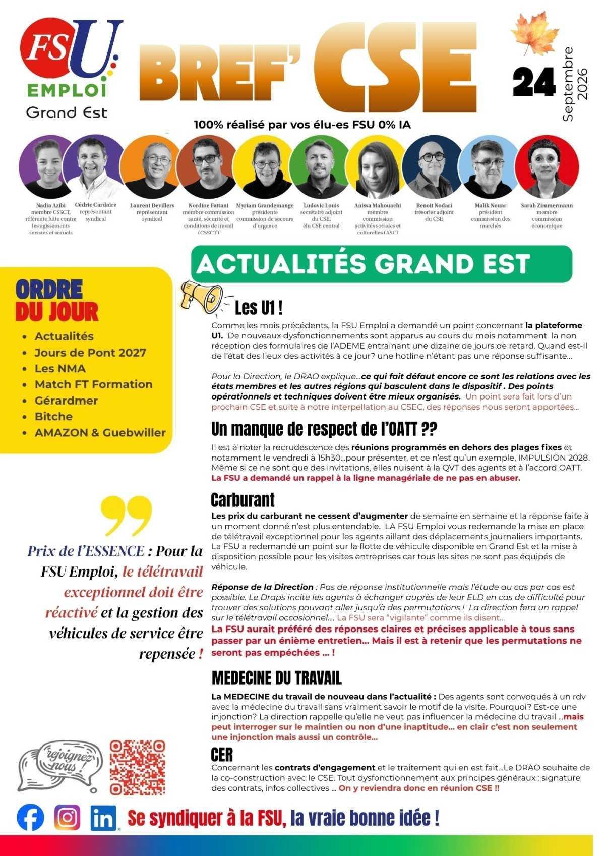 Bref' CSE 24 Septembre 