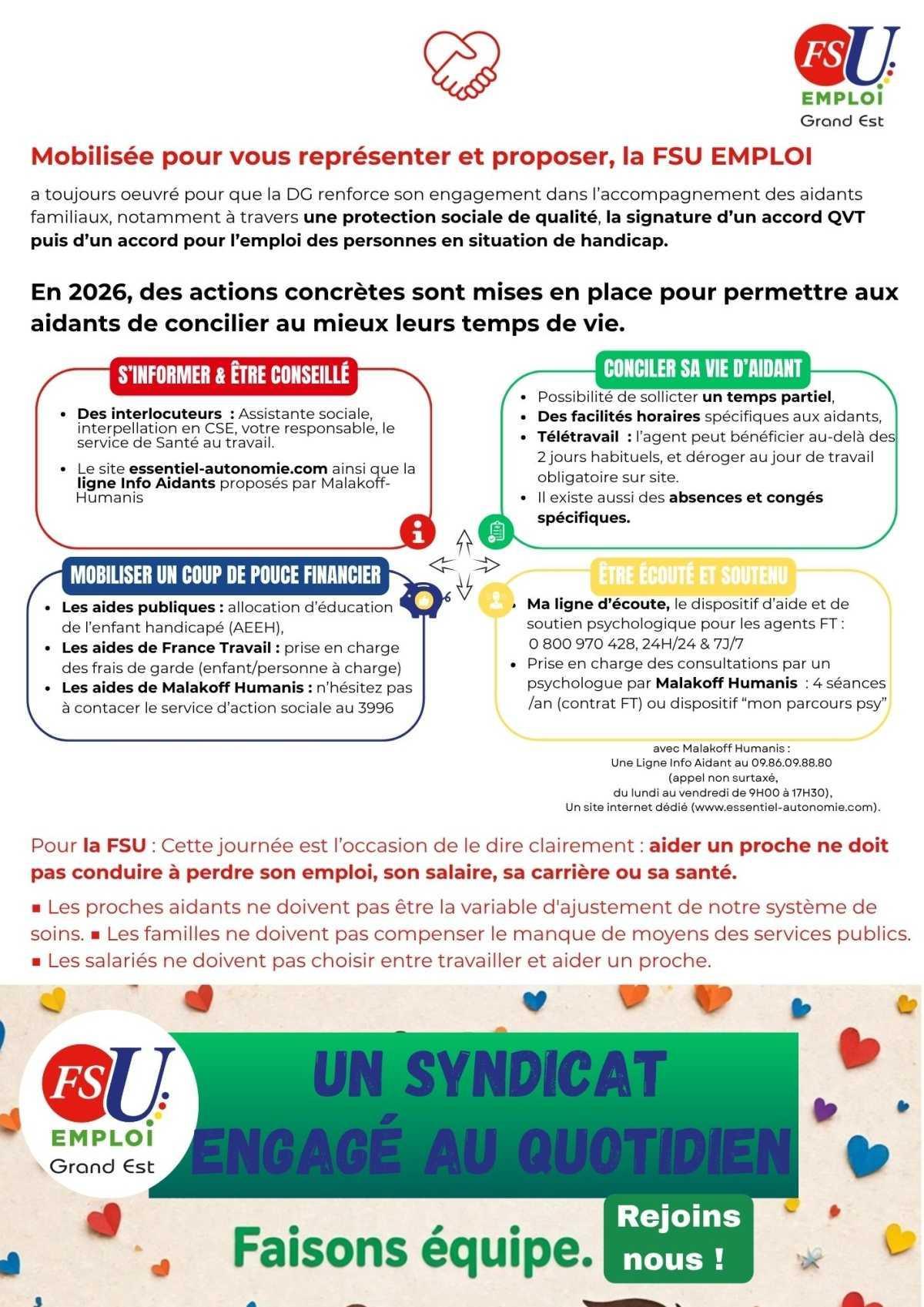 6 Octobre -Journée nationale des proches aidants 