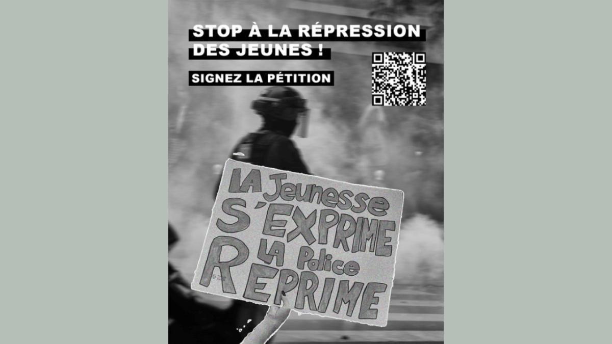  Stop à la répression des jeunes : l’école n’est pas un champ de bataille