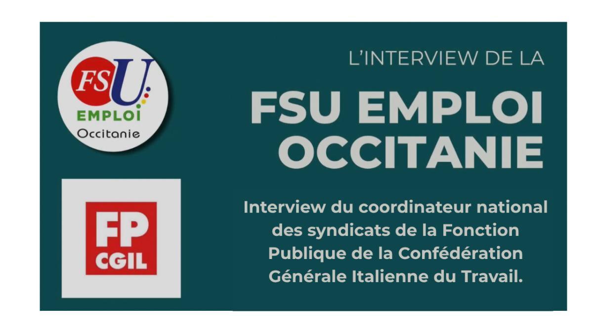 Interventions de la FP CGIL italienne à l'AG FSU Emploi Occitanie