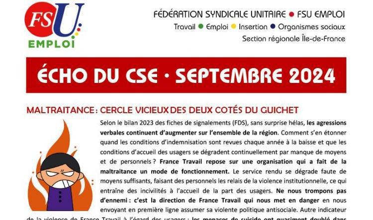 ECHO CSE Septembre 2024