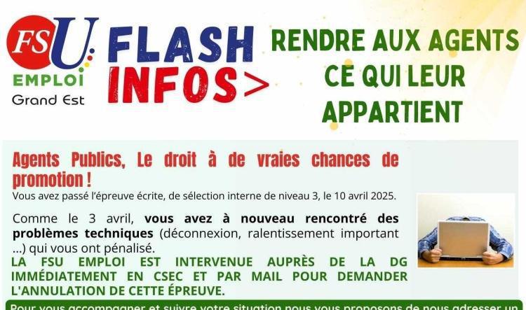 FLASH INFOS FSU GE