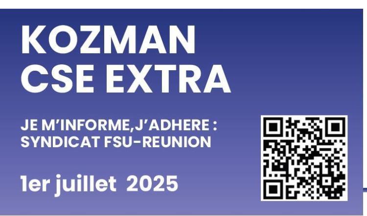 Kozman CSE Extra du 1er Juillet 2025