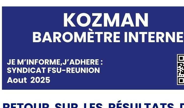 Kozman Baromètre interne Août 2025