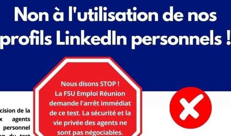 Non à l'utilisation de nos profils LinkedIn personnels !
