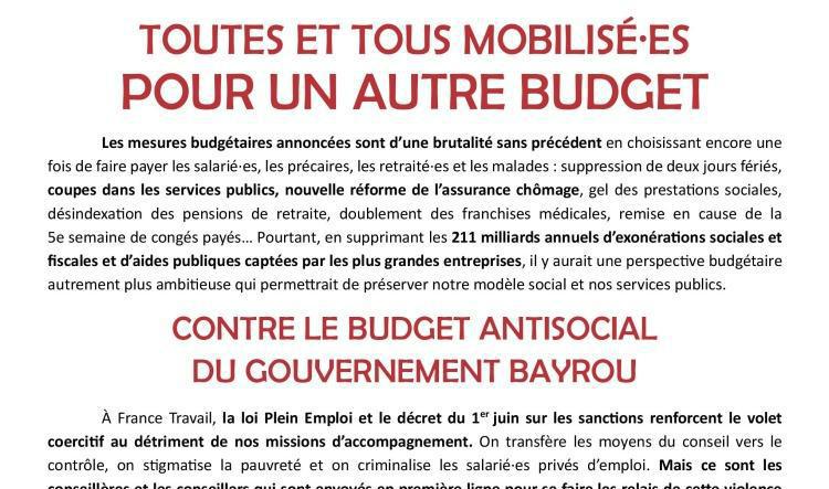 TOUTES ET TOUS EN GRÈVE LE 10 SEPTEMBRE, LE 18 SEPTEMBRE ET TANT QU’IL LE FAUDRA