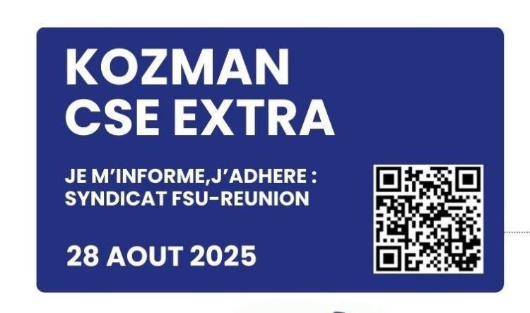 Kozman CSE Extra du 28 août 2025