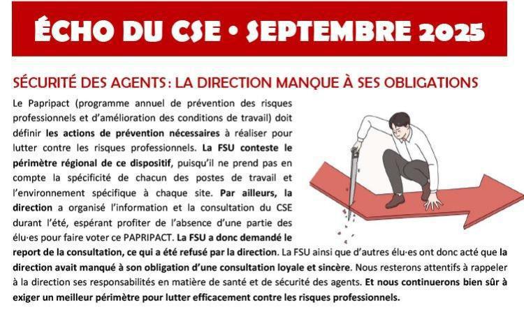 Écho CSE Septembre 2025