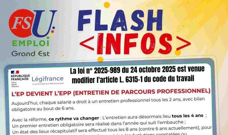 L'Entretien Professionnel devient l'EPP (entretien de parcours professionnel) 