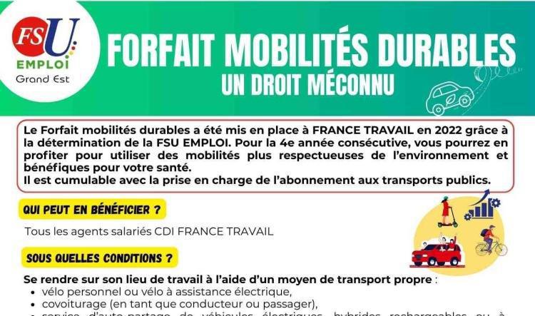 FORFAIT MOBILITE DURABLE