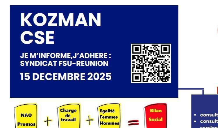 Kozman CSE du 15 décembre 2025