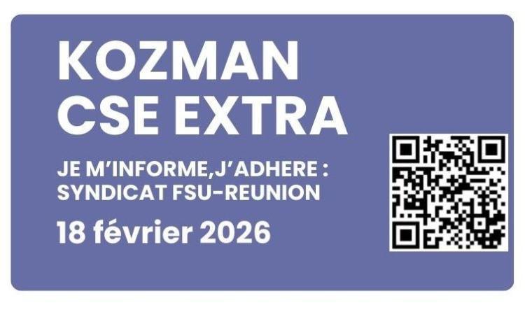 Kozman CSE Extra du 18 février 2026
