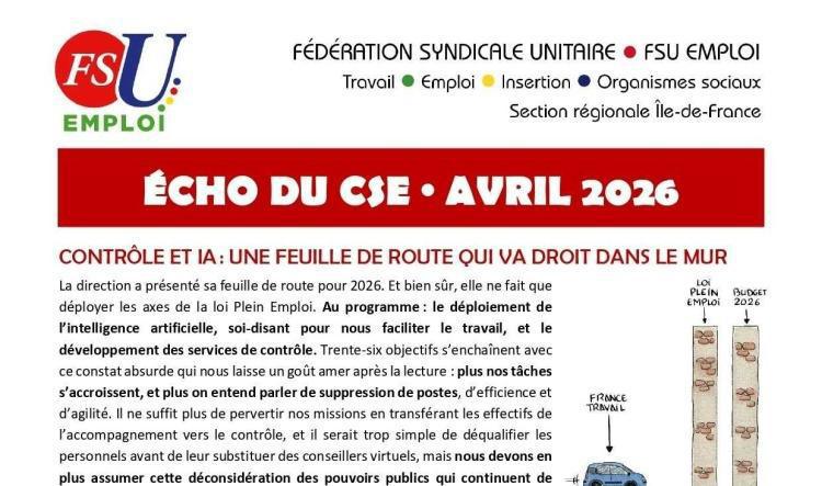 Écho CSE Avril 2026