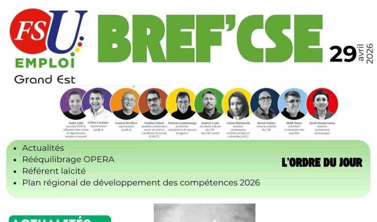 BREF'CSE 29 Avril 2026