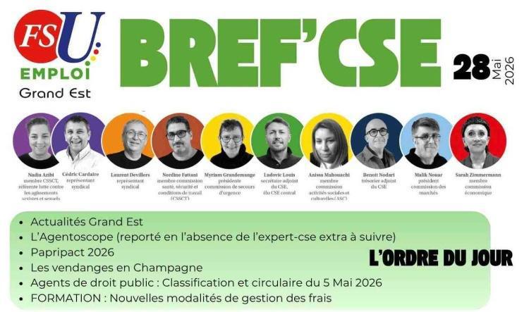 BREF'CSE 28 Mai 2026