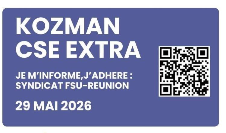 Kozman CSE Extra du 29 mai 2026