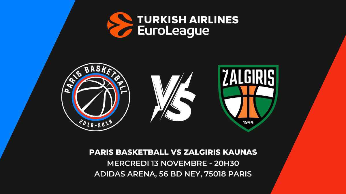 Paris Basketball VS Zalgiris Kaunas 🏀 Paris Basketball VS Zalgiris Kaunas 🏀