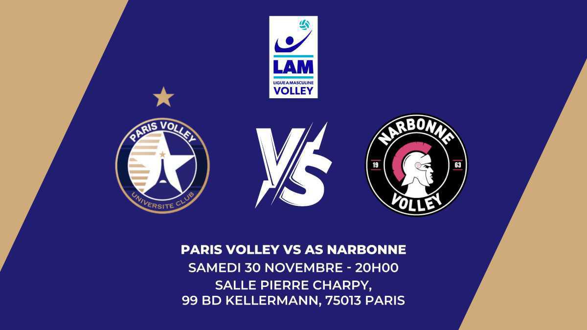 Paris Volley vs Narbonne 